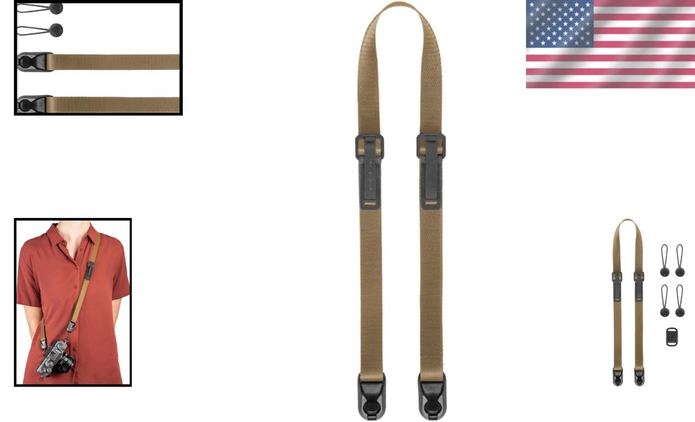 Universal Leash Camera Strap - 33-57 Inch Adjustable Coverage for Professionals