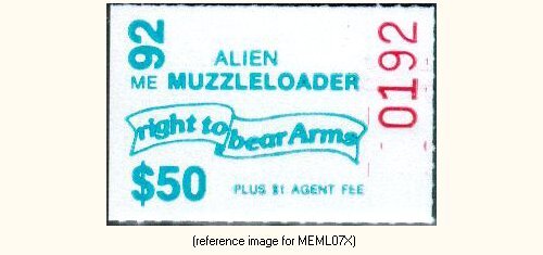 D2K Maine Muzzle-Loader Stamp 1992 $50.00