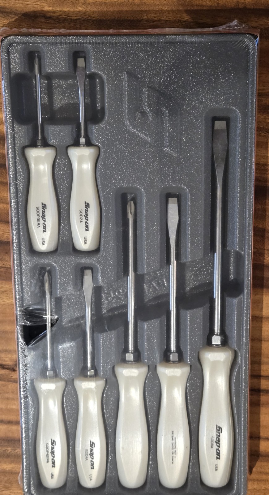 Snap On 7 Piece Combo Screwdriver Set "Pearl White" SDDX70APW