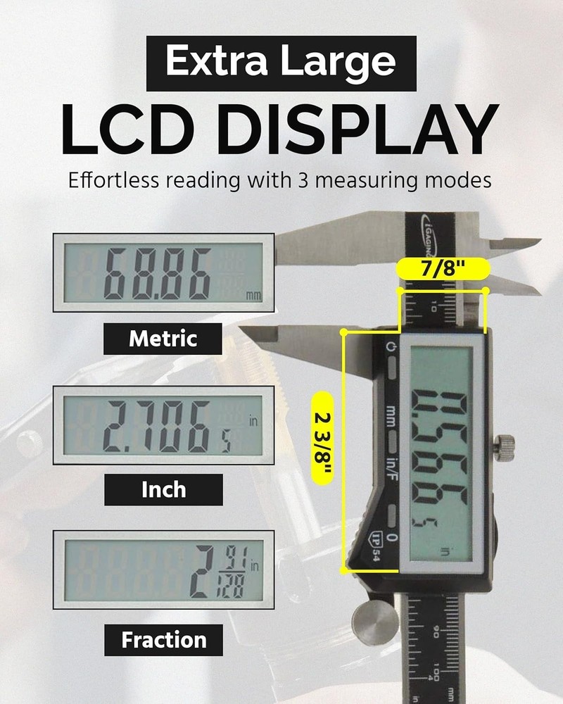 Digital Caliper Stainless Steel Body