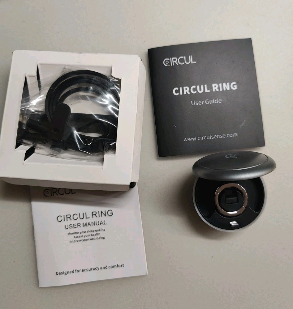 Circul Smart Ring Activity Sleep Blood Pressure Tracking Silver, Medium