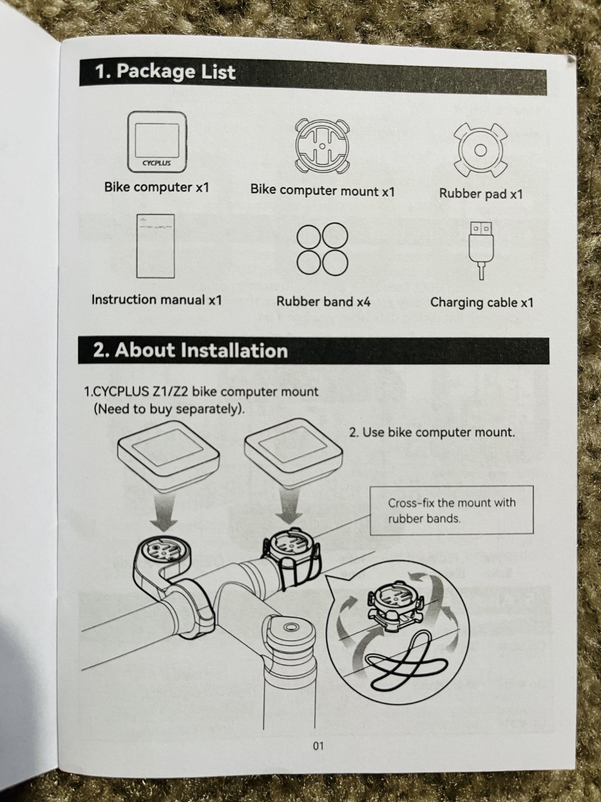 CYCPLUS G1 Wireless Mini GPS Bike Computer, Speedometer Odometer with Waterproof