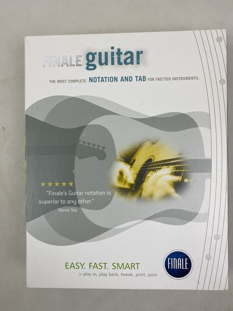 Make music Finale Guitar Notation Software CD-ROM Win/Mac TAB Comp Program