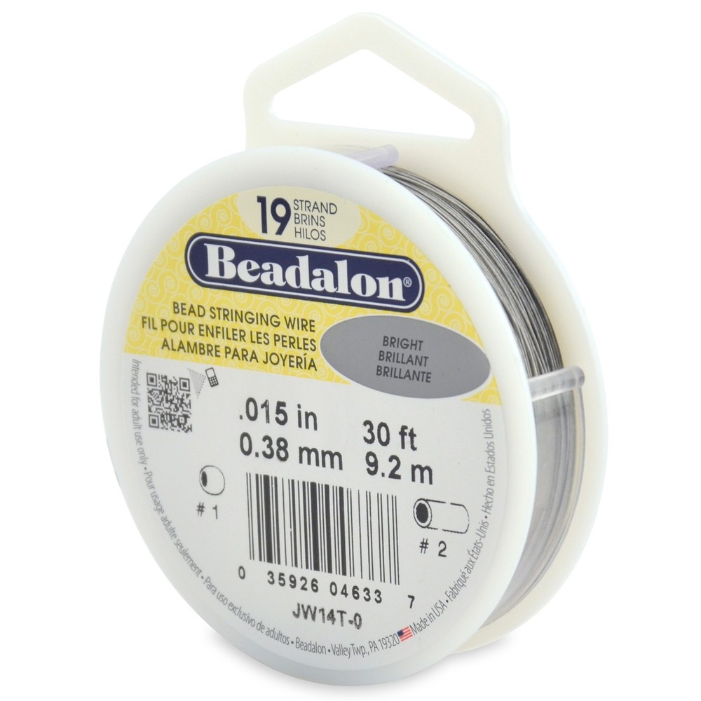 Stringing Wire 19-Strand .015"X30' Bright
