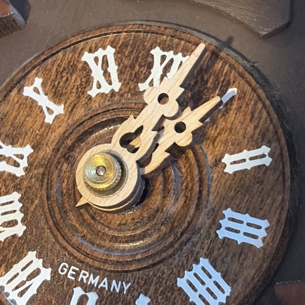 Black Forest Germany Authentic Cuckoo Clock Working - New Hands Installed