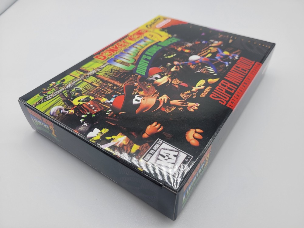 DONKEY KONG COUNTRY 2 SUPER SNES BOX ONLY REPLACEMNT BOX INCLUDES INSERTS+CASE