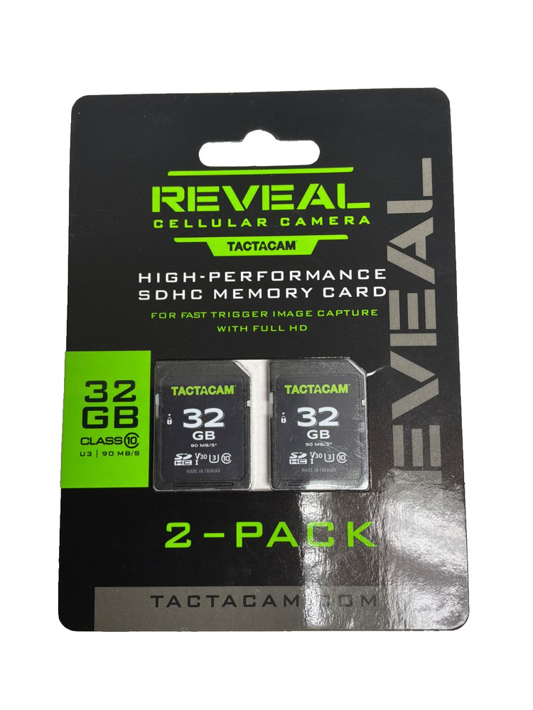 Reveal Cellular Camera High Performance SDHC Memory Card 32GB 2PACK