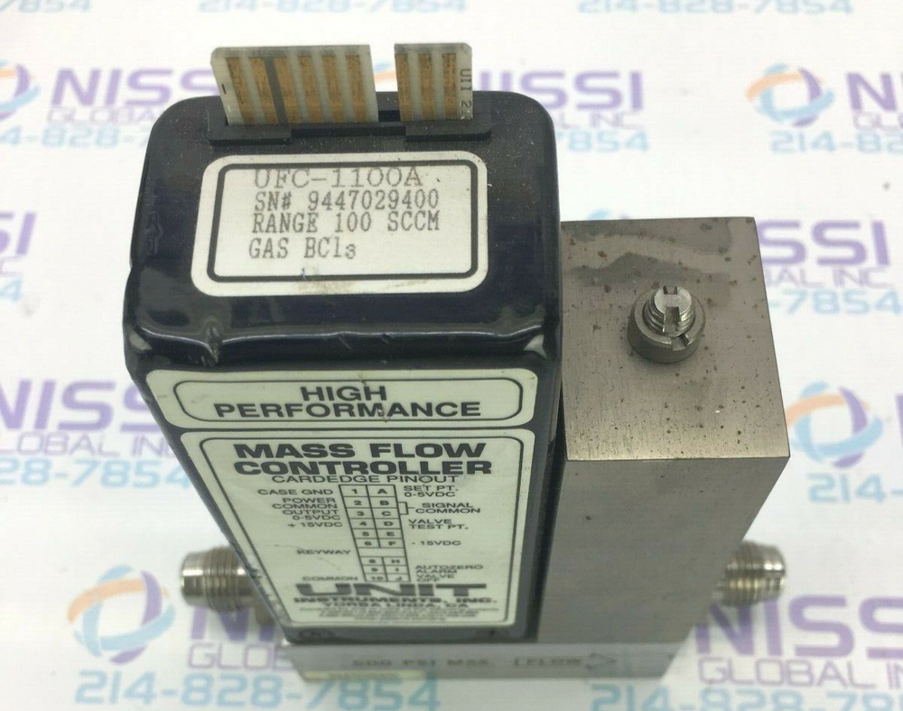 UNIT-INSTRUMENTS-MASS-FLOW-CONTROLLER-UFC-1100A 100 SCCM BC13
