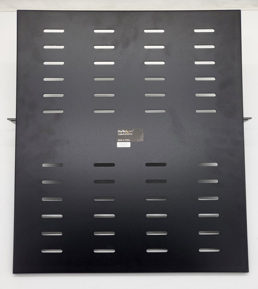 StarTech 2 Post Vented Server Rack Shelf Mount Up to 75 lb. CABSHF2POSTV2
