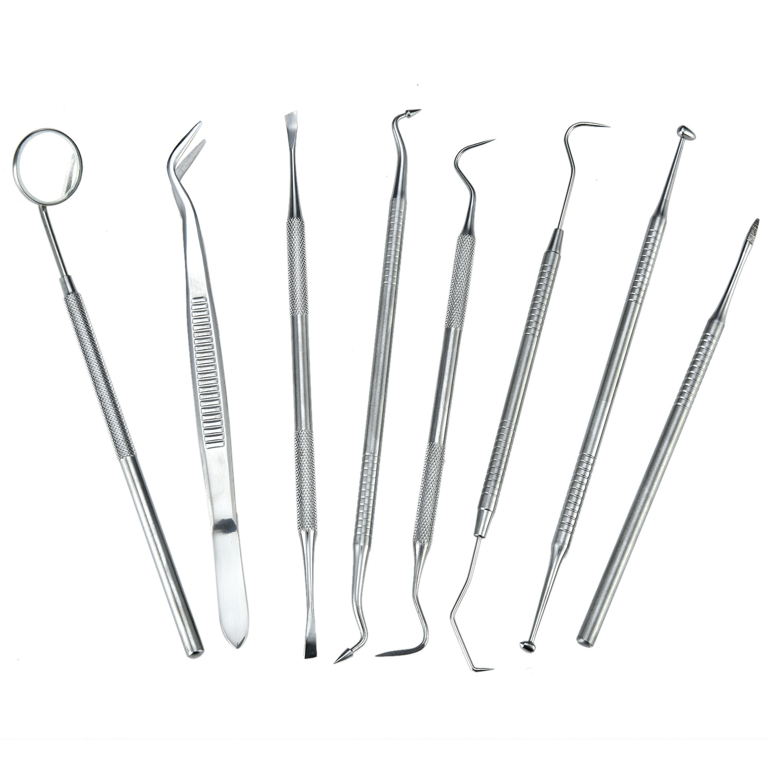 Professional Dental Oral Hygiene Kit 8 Tools Deep Cleaning Teeth Care Travel Set