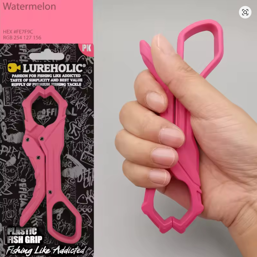 Lureholic Mini Plastic Fish Grip, Wide Gap,  Does not Harm Fish, Lightweight