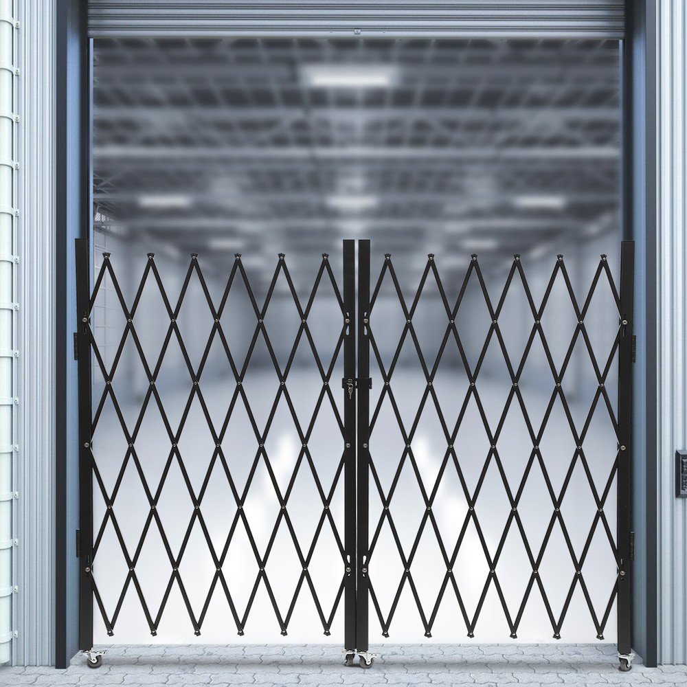 Double Folding Security Gate Expandable Barricade Gate Safety Barrier Door Gate