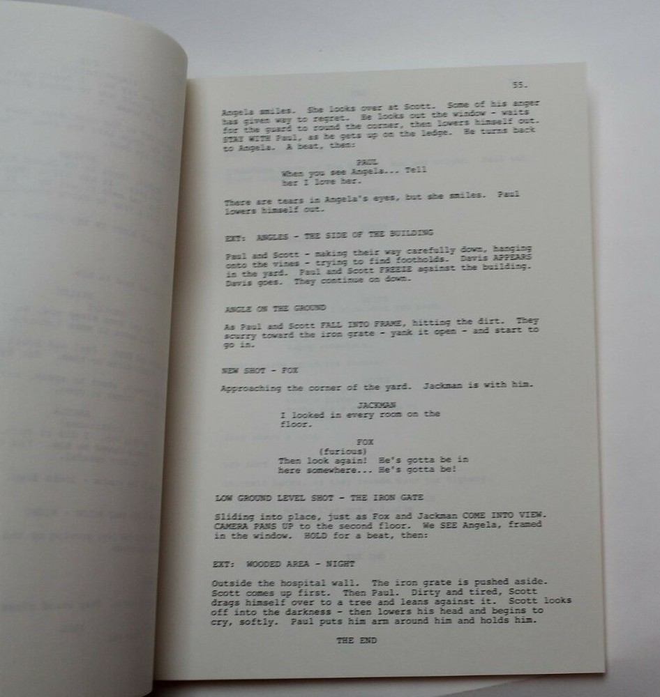 STARMAN / Randall Wallace, 1986 alien Sci Fi TV Script "Secrets" Robert Hays
