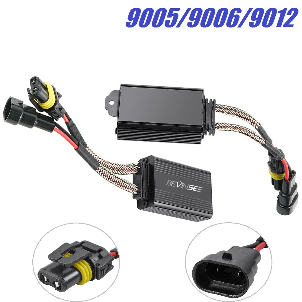 9005 9006 LED Headlight Canbus Decoder Error Free Anti Flicker Resistor Canceler