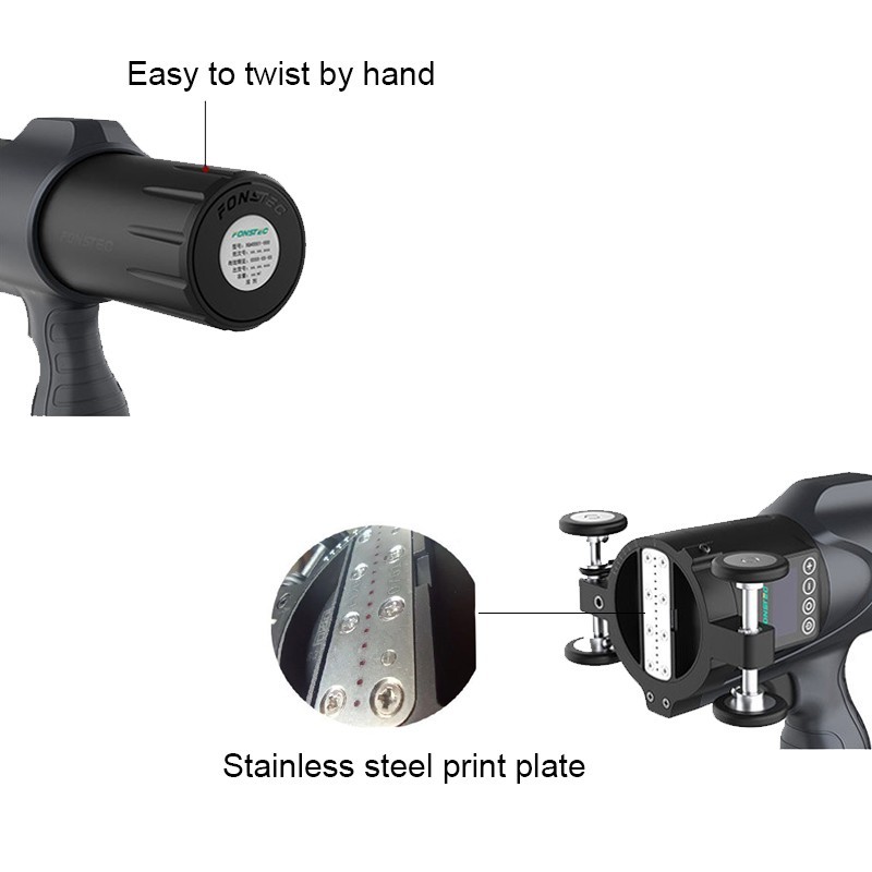 30-60mm Large Character Handheld Inkjet Printer Touch Screen Date Coding Machine