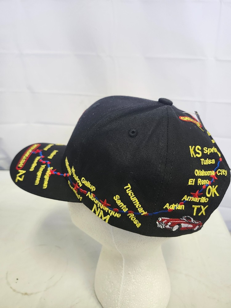 100TH ANNIVERSARY ROUTE 66 BASEBALL HAT BLACK