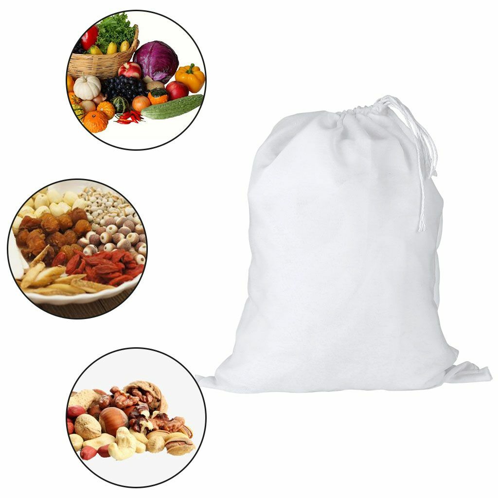 3/6/9X Reusable Fine Mesh Nut Milk Cheese Cloth Bag Cold Brew Coffee Filter Bag