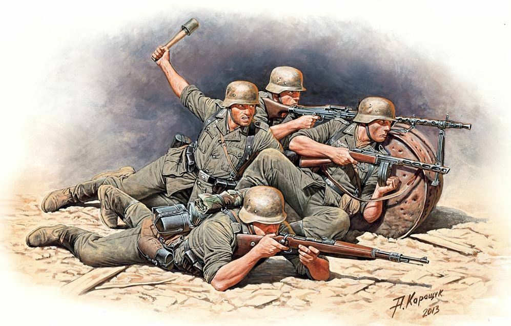Master Box 35102 - 1/35 - German Infantry Defense, Eastern Front Battle Kit