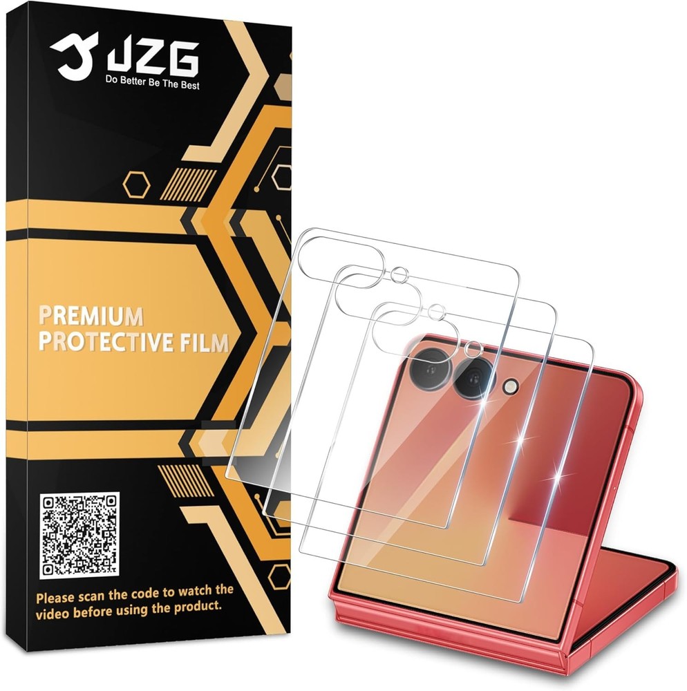 Case for Samsung Galaxy Z Flip 7 with Touch Sensitive Screen Protector, 3 Pack