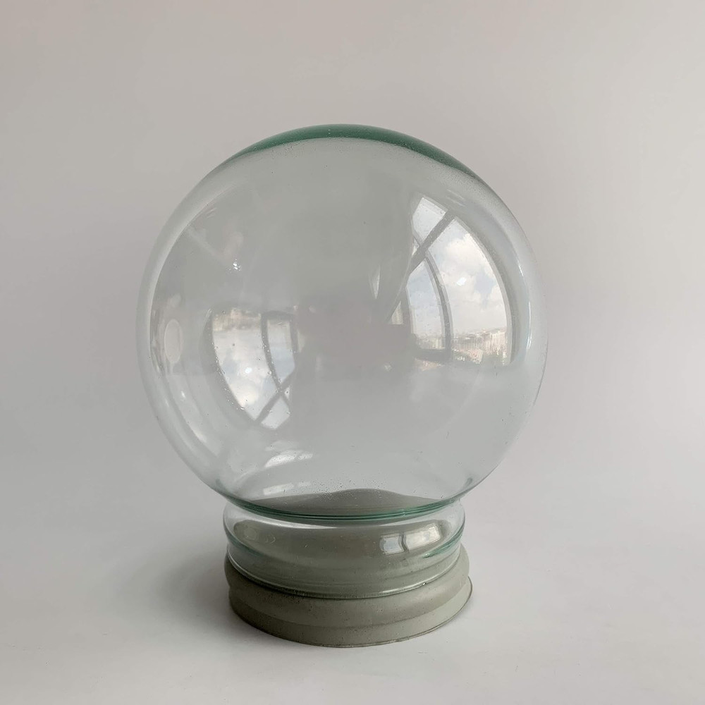 DIY Empty Glass Snow Globe Kit with Accessories (D80mm)