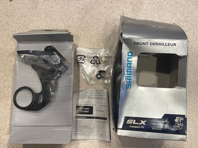 Shimano SLX FD-M665-E Front Derailleur Top Swing E-type Mount