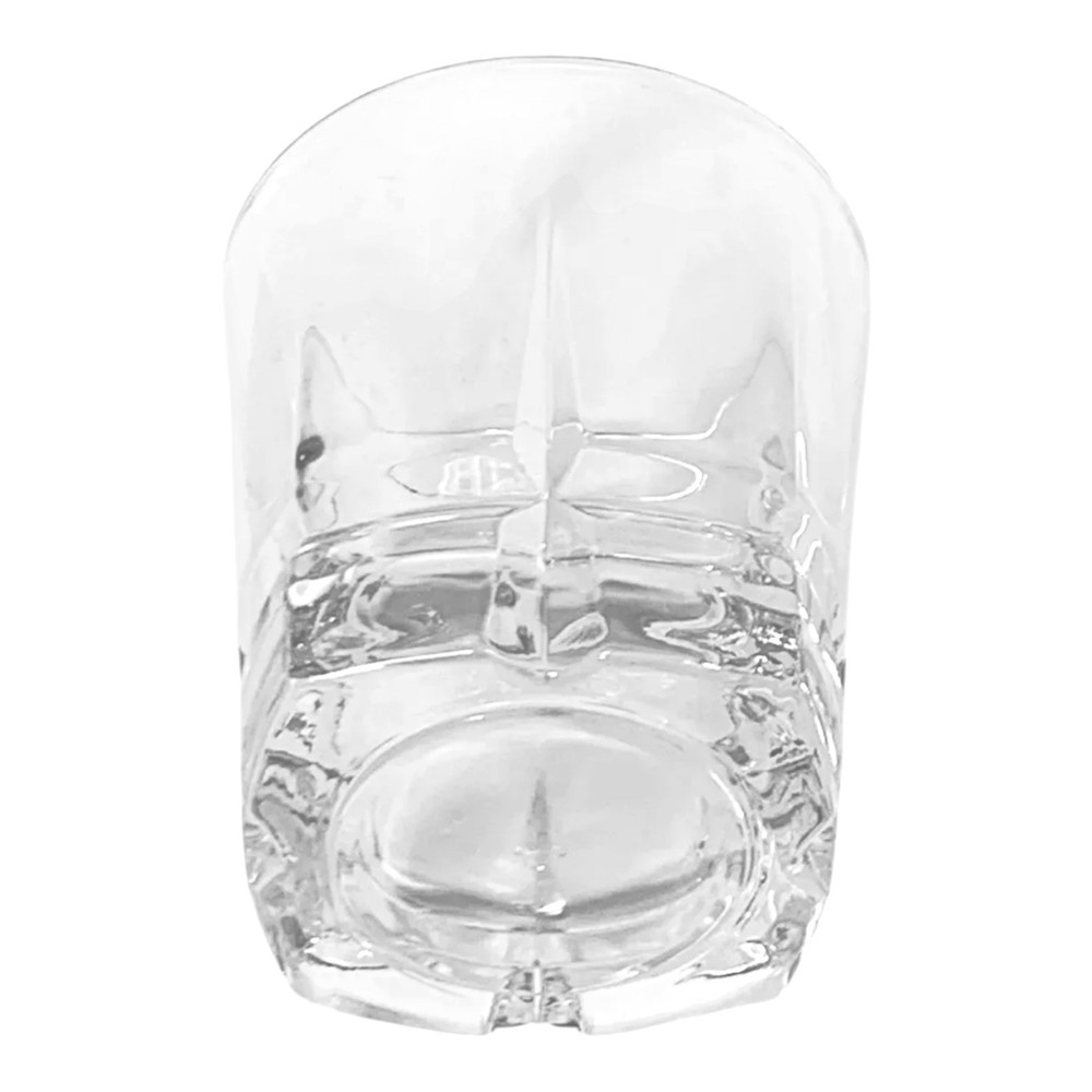 Libbey SQUIRE Vertical Horizontal Cut Heavy Double Old Fashioned Glass EUC