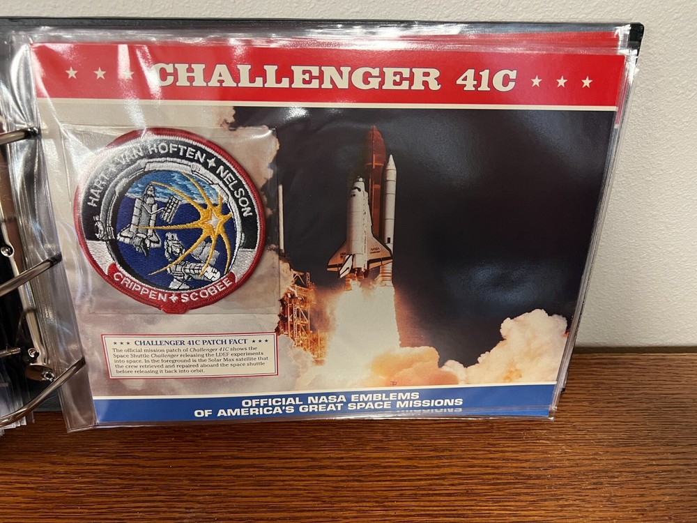 SPACE SHUTTLE CHALLENGER 41C OFFICIAL NASA EMBLEM PATCH WILLABEE & WARD