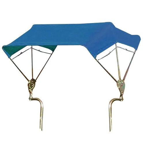 3-Bow 48" Blue Tractor Canopy with Frame Fender Mount, New