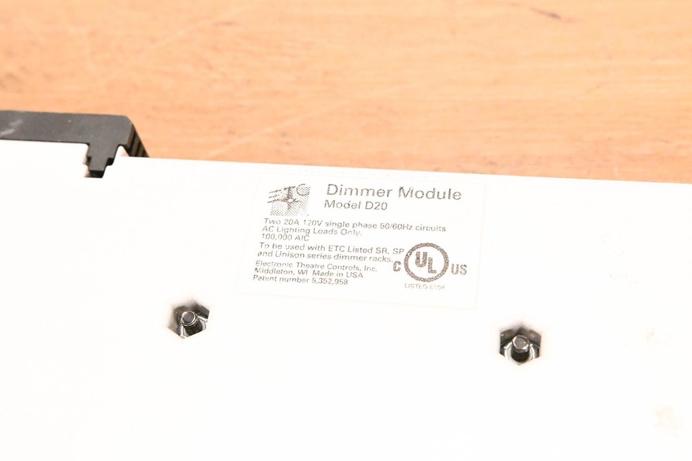 ETC D20 Dual 20A Dimmer Module (PAIR) CG010EW