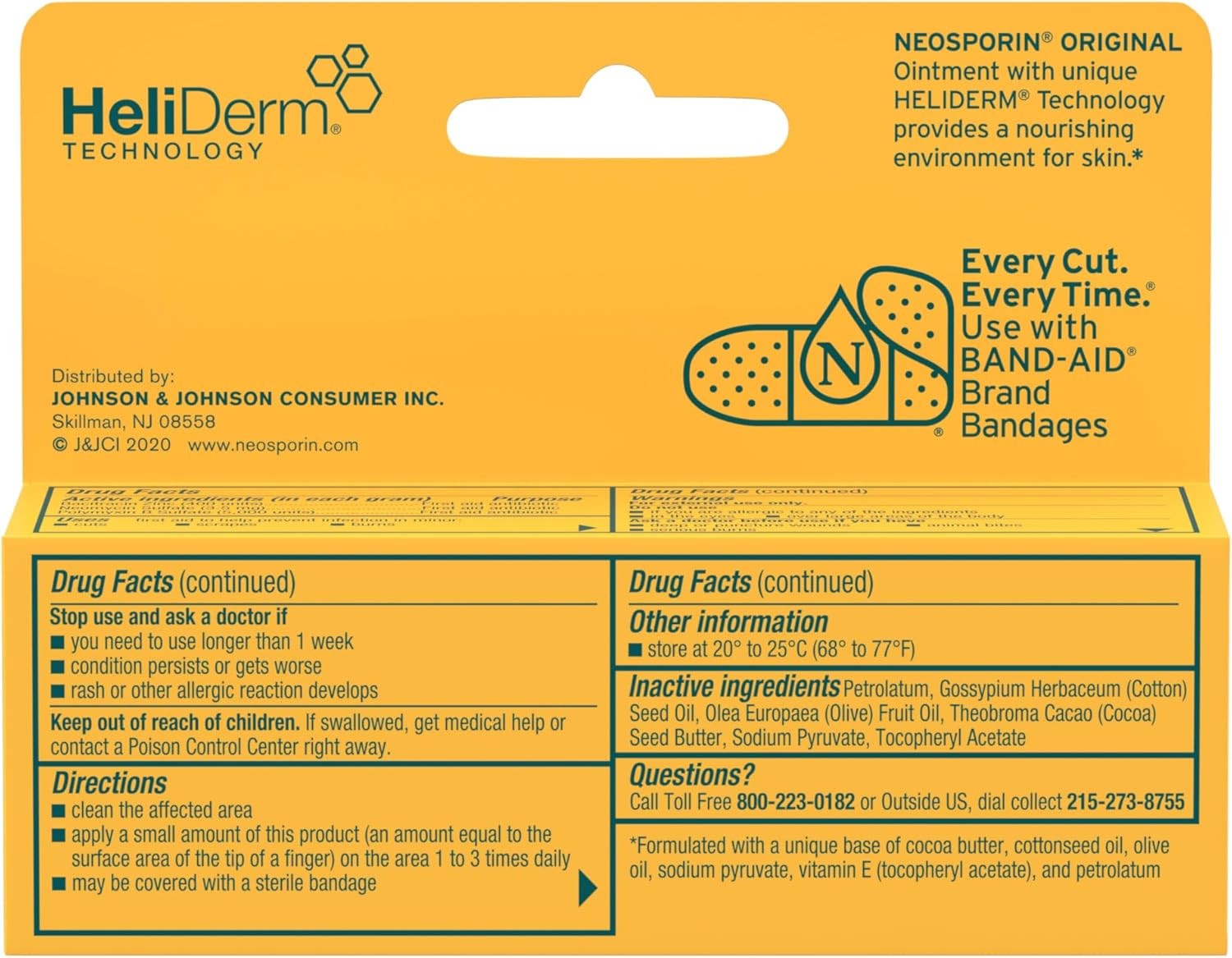 Neosporin Original First Aid Triple Antibiotic Ointment with Bacitracin Zinc