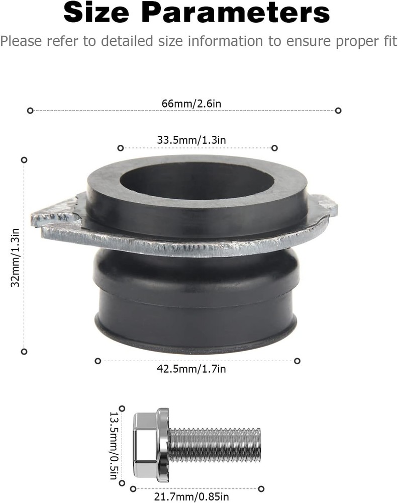 Garbage Disposal Parts for Insinkerator, 75499 Flex Coupler Replacement