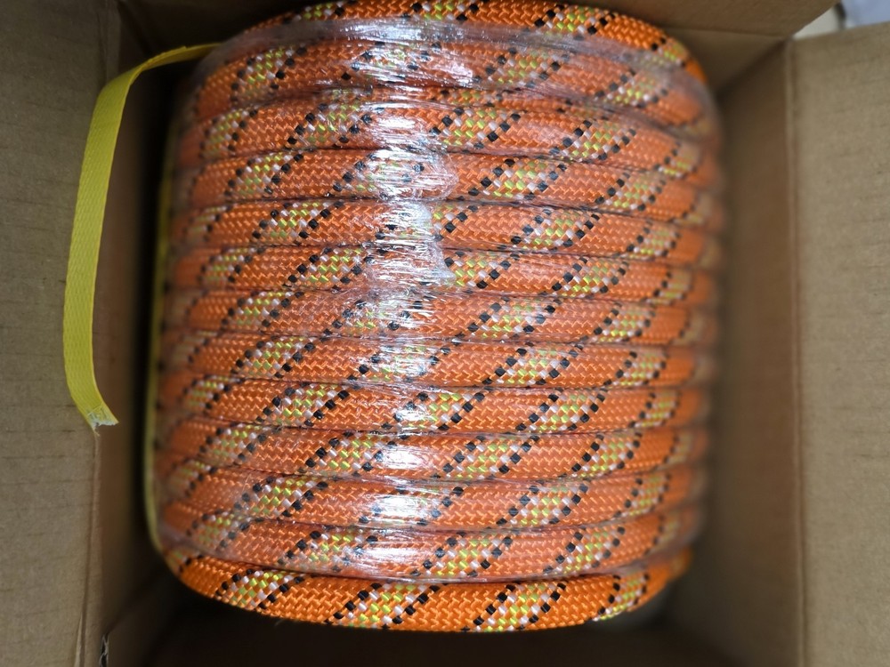7/16" Double Braid Polyester Pulling Rope 200' Nylon 8400lb Breaking Strength