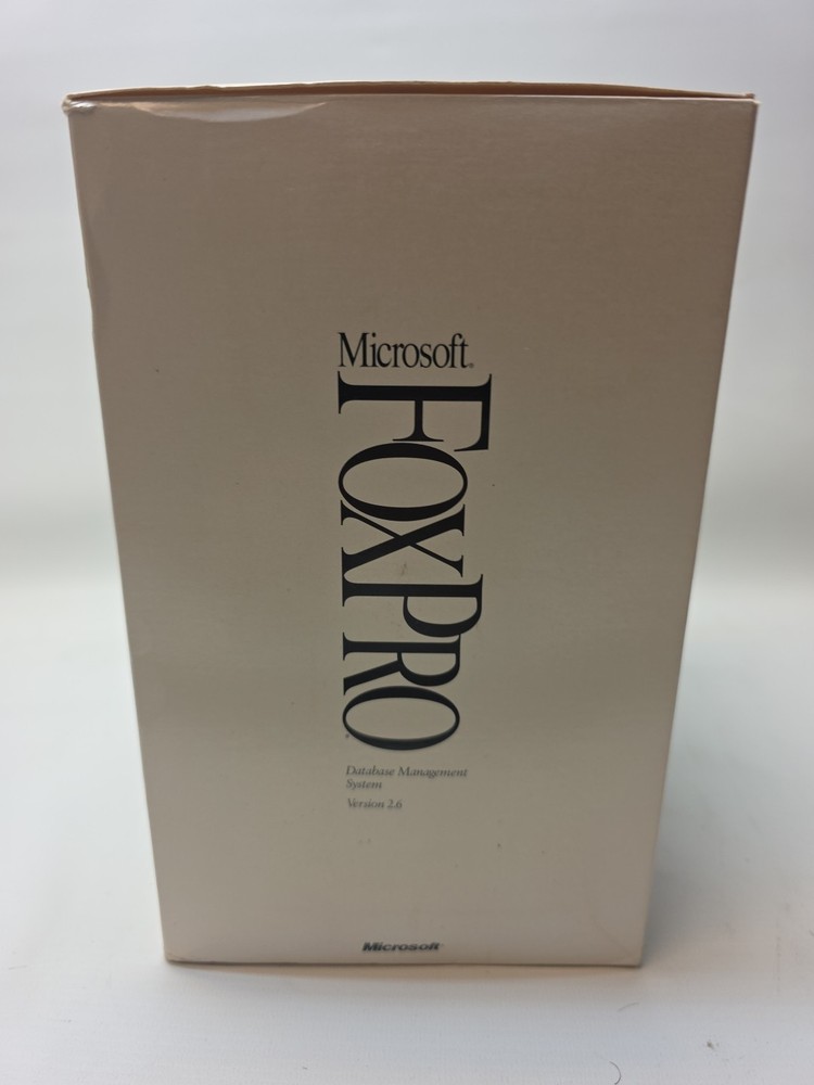 Microsoft FoxPro Database Management System Version 2.6 VTG 1994 - New Open Box