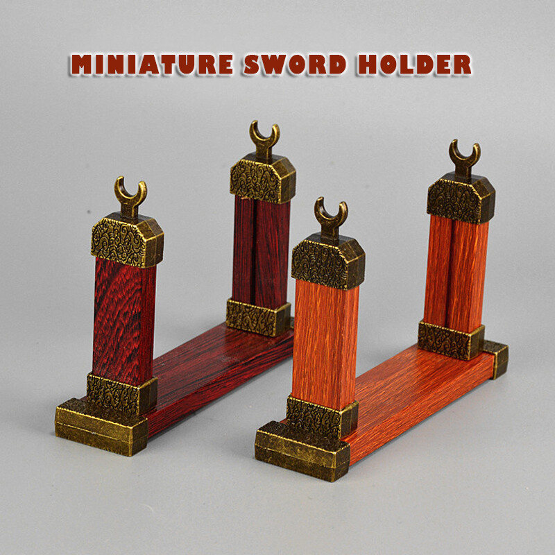 Mini Anime Samurai Sword Katana Holder Stand Bracket Tiny Display Rack 1-3 Tier