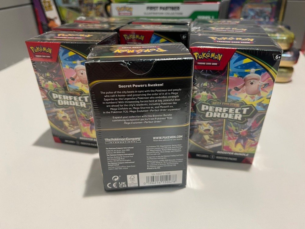Pokemon Mega Evolutions: Perfect Order Booster Bundle Sealed