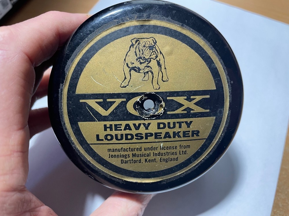 Vox Vintage Speaker Bell Cover Super Condition with intact Label