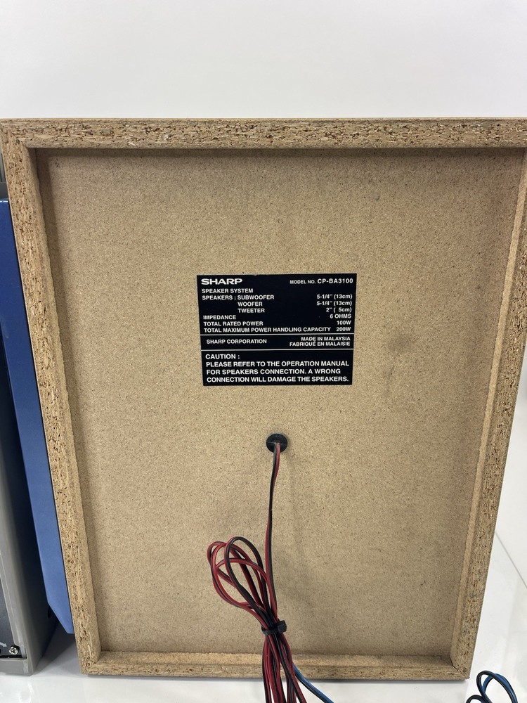 Sharp CD-BA3100 200W 6-Disc CD Changer Mini System