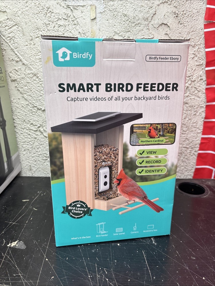 birdfy smart bird feeder with camera Wood