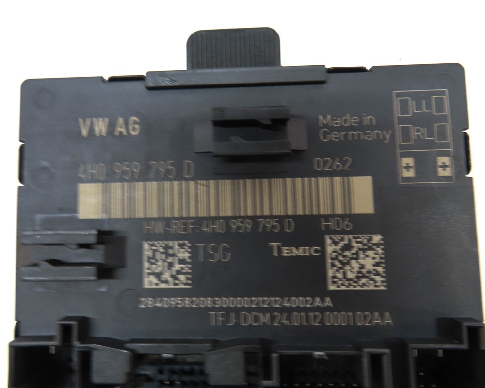 2012 AUDI A8 (D4 4H) REAR RIGHT DOOR CONTROL MODULE