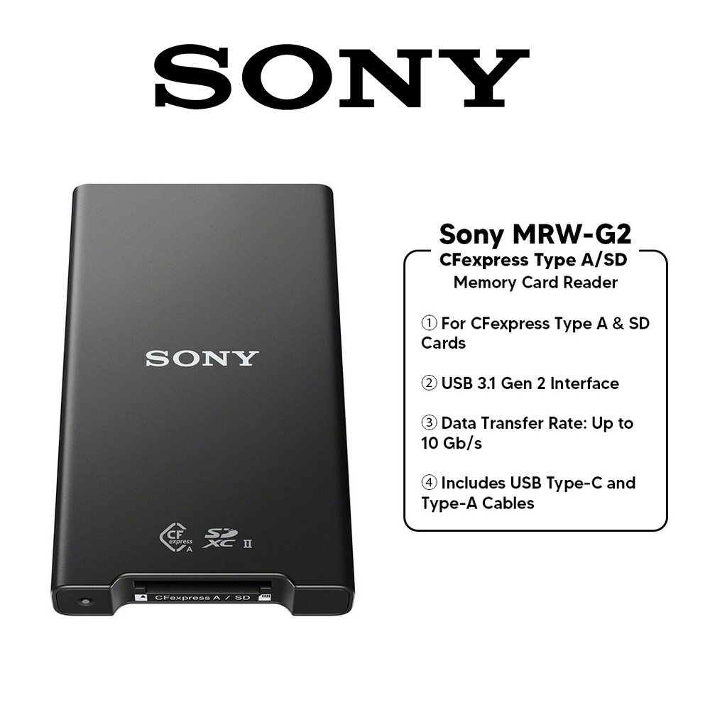 Sony MRW G2 CFexpress Type A/SD Memory Card Reader