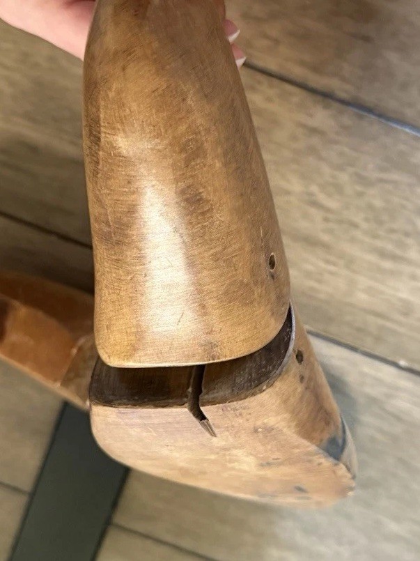 Vintage wooden shoe trees or stretchers