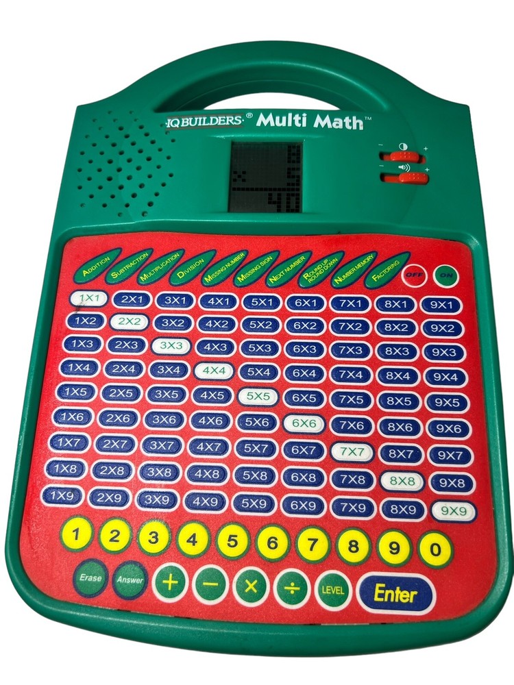 IQ Builders Multi Math Electronic Learning System STEM, WORKS! Vintage