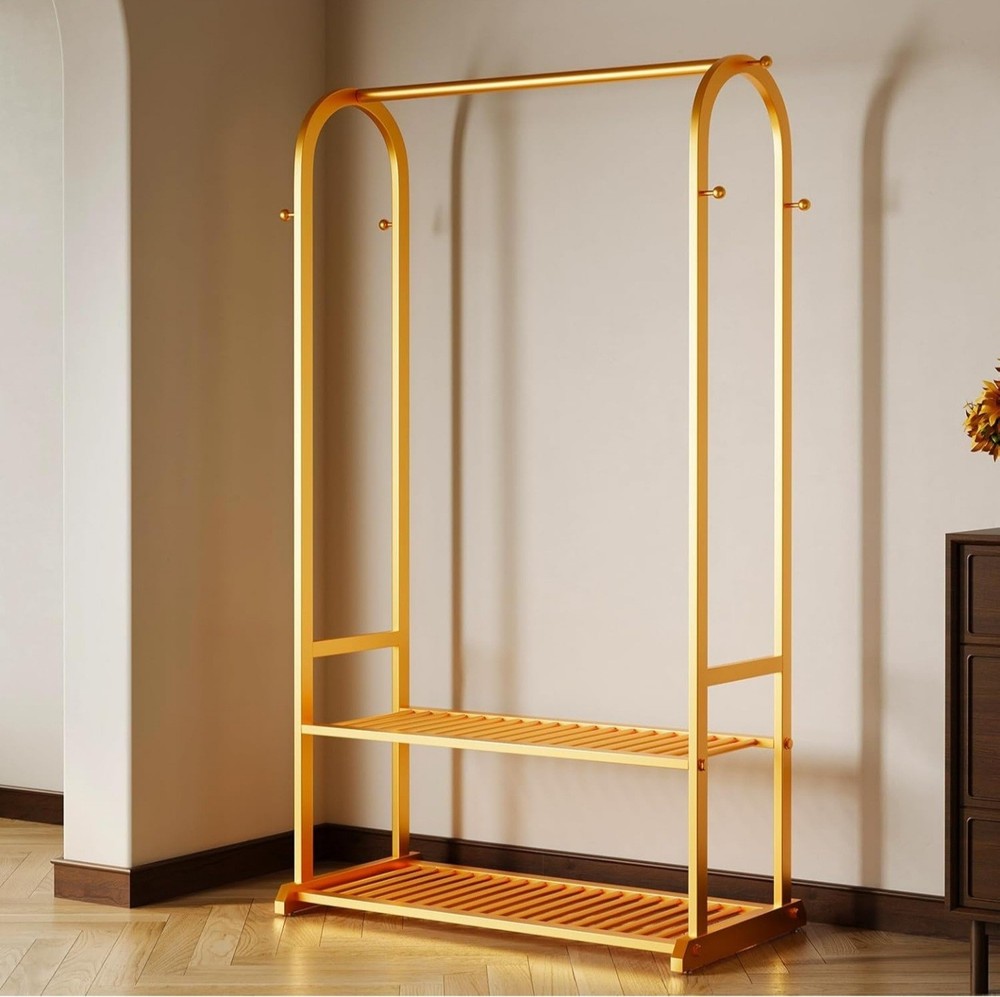 Clothing Rack Gold