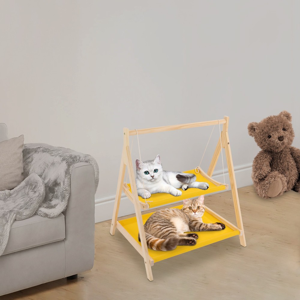 Cat Hammock Bed, Double Layer Cat Hammock Bed, Pet Bed