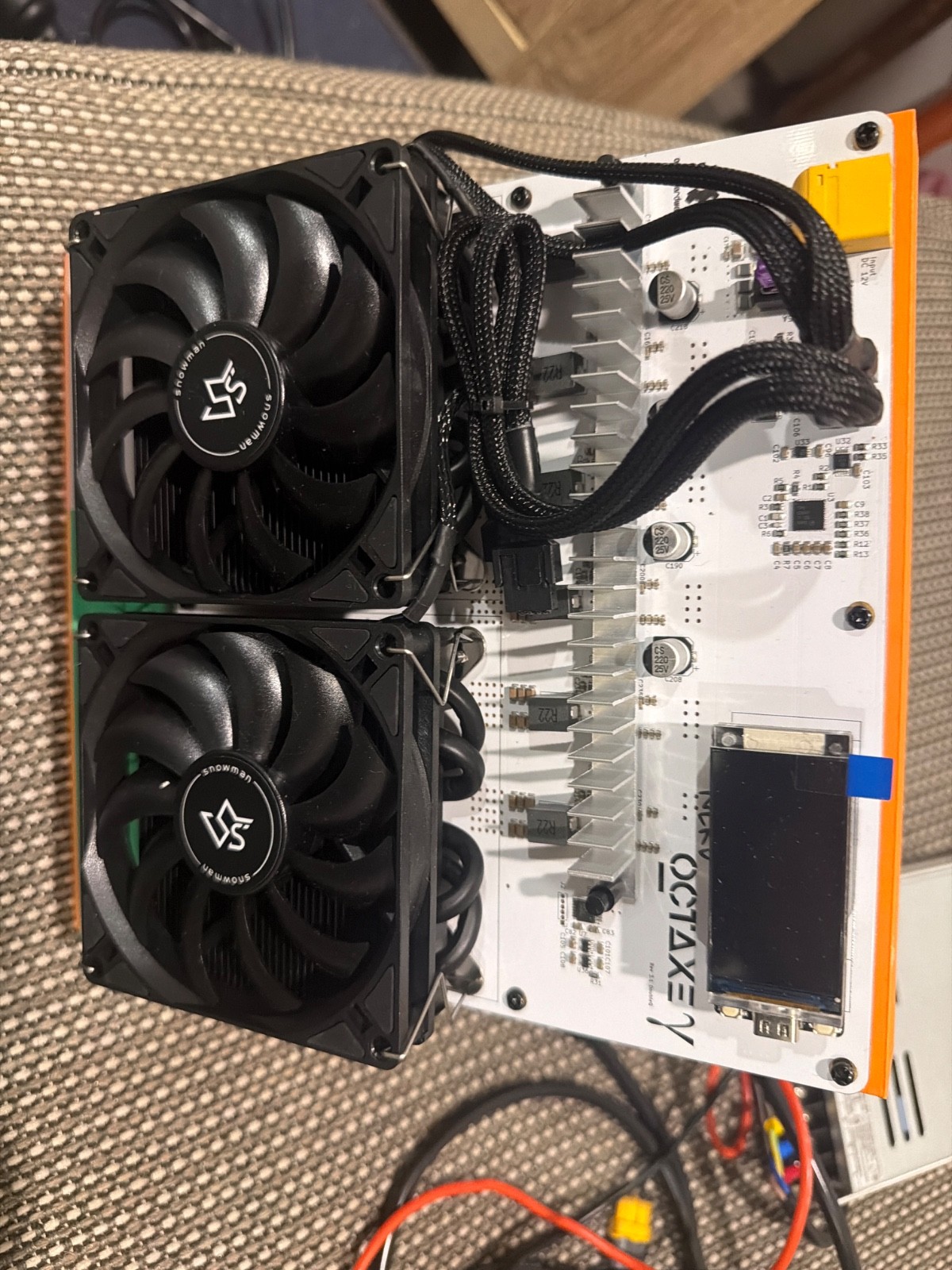 New NerdOCTAxe 12Th/s 200W High Perform Mute Dual Fan Bitcoin Home Solo Miner