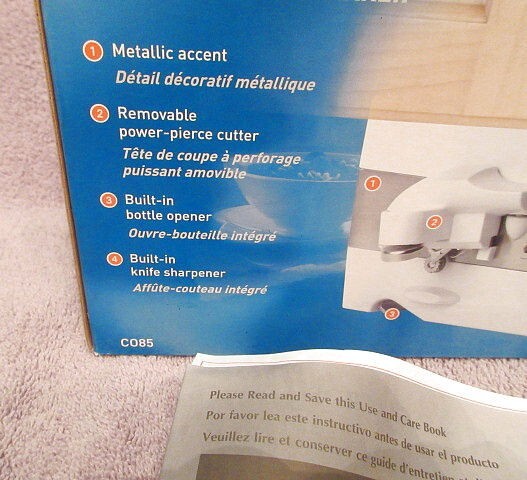 Black & Decker Spacemaker Under Cabinet Can Opener Knife Sharpener Unit Only