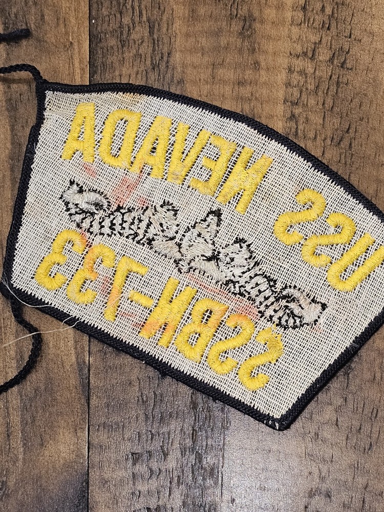 1960s USN Navy USS Nevada SSN 733 Cap Patch L@@K!!!
