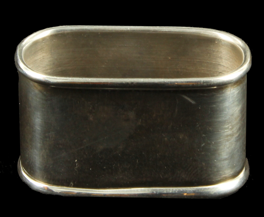 Antique Vintage Middle Eastern  Solid Silver Napkin Ring Hallmarked