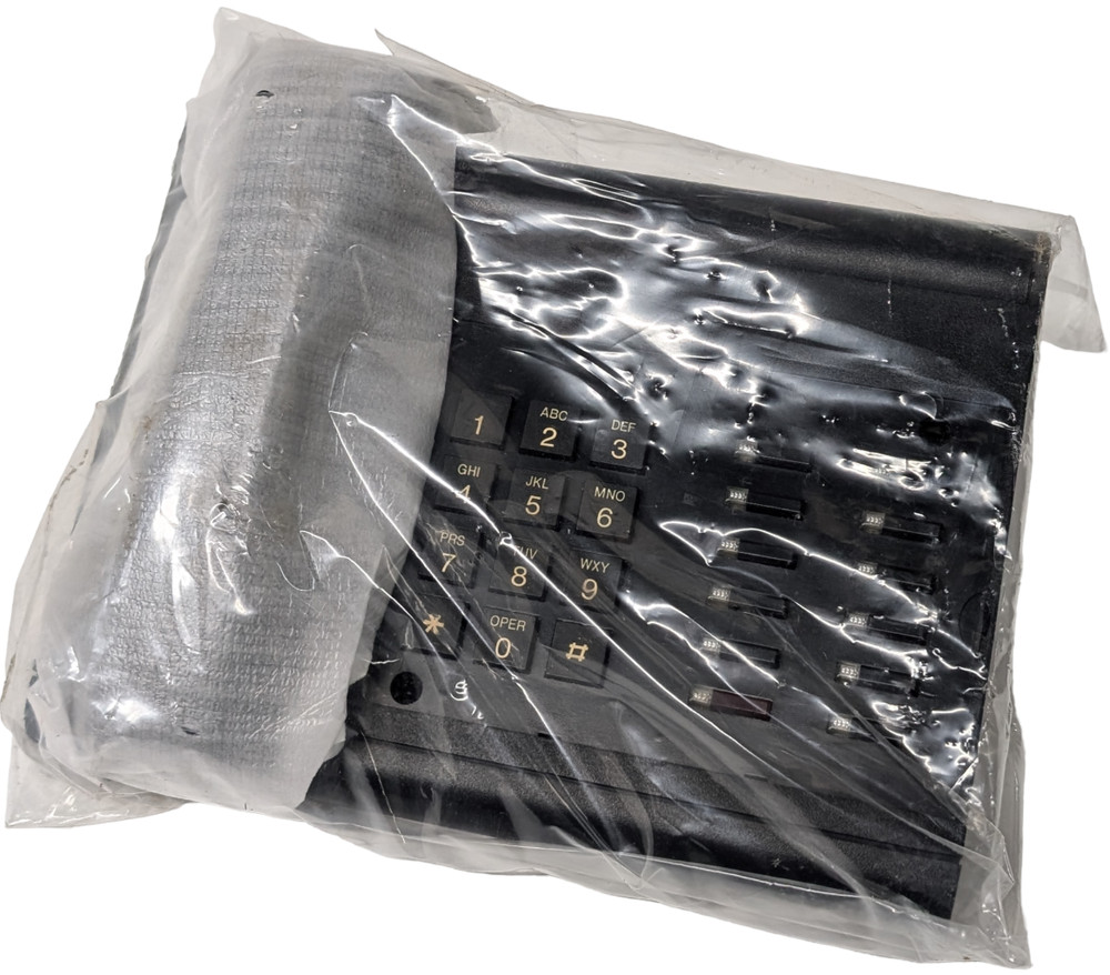 Executone Model 12 SMT Phone Black Full Speaker Programmable Buttons 84390-4