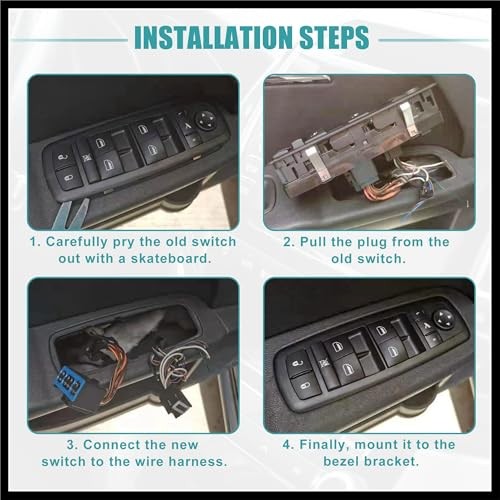 Front Left Driver Side Master Power Window Switch Fit for Land Rover LR3 -